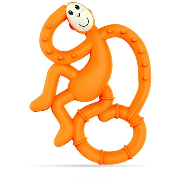 Matchstick Monkey Mini Monkey Teether jucărie pentru dentiție cu aditiv antimicrobian Orange 1 buc preţ