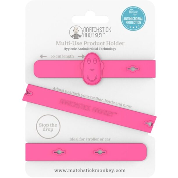 Matchstick Monkey Multi-Use Product Holder clips multifuncțional Pink 1 buc