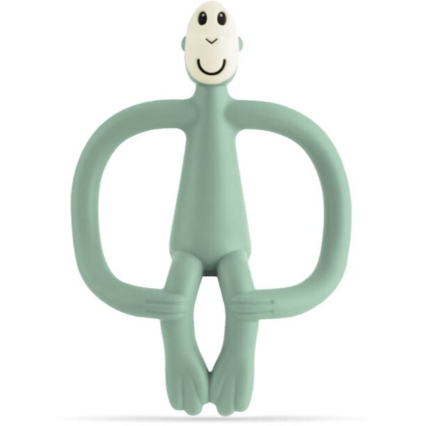 Matchstick Monkey Teething Toy and Gel Applicator jucărie pentru dentiție perie 2 in 1 Mint Green 1 buc