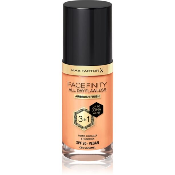 Max Factor Facefinity All Day Flawless machiaj persistent SPF 20 culoare 85 Caramel 30 ml preţ