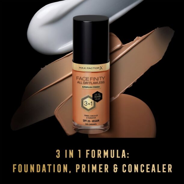 Cumpăra Max Factor Facefinity All Day Flawless machiaj persistent SPF 20 culoare 85 Caramel 30 ml