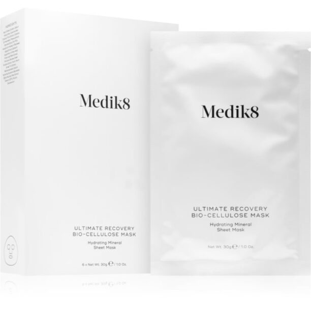 Medik8 Ultimate Recovery Bio-Cellulose Mask masca de celule cu efect hidratant si linistitor 6 buc preţ