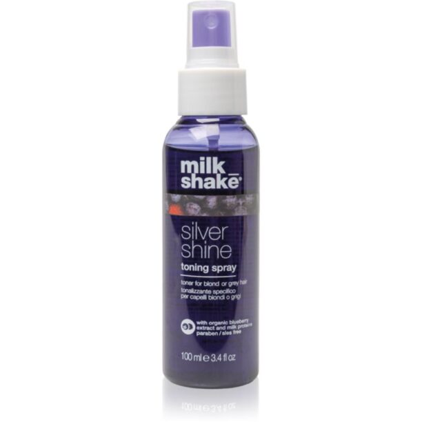 Milk Shake Silver Shine Toning Spray spray tonifiant pentru părul blond şi gri 100 ml preţ