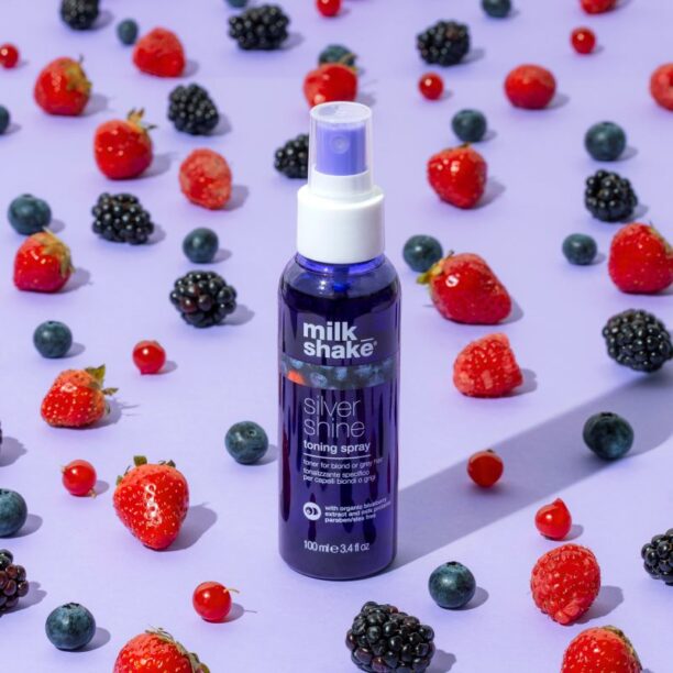 Cumpăra Milk Shake Silver Shine Toning Spray spray tonifiant pentru părul blond şi gri 100 ml