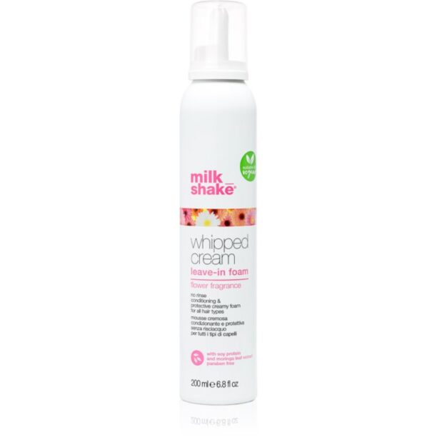 Milk Shake Whipped Cream tratament de hidratare fara clatire pentru păr vopsit Flower Fragrance 200 ml preţ