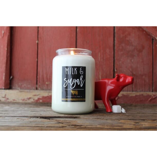 Milkhouse Candle Co. Farmhouse Milk & Sugar lumânare parfumată Mason Jar 737 g preţ