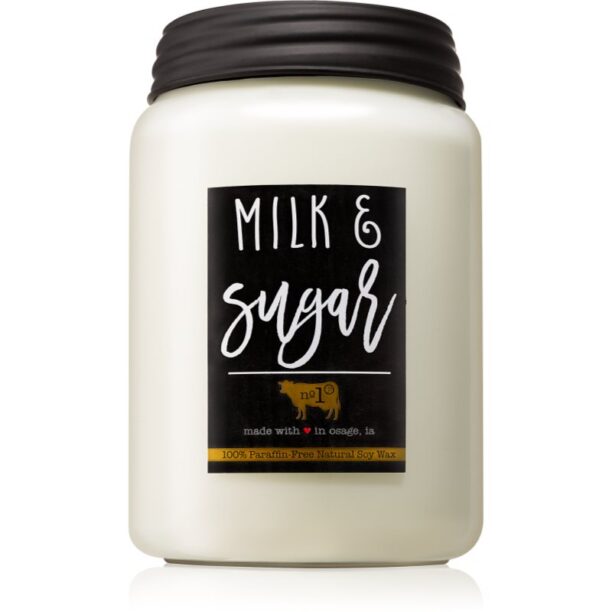 Milkhouse Candle Co. Farmhouse Milk & Sugar lumânare parfumată Mason Jar 737 g