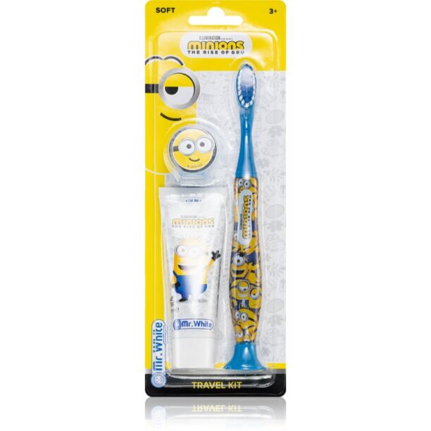 Minions Travel Kit set pentru îngrijirea dentară pentru copii 3y+