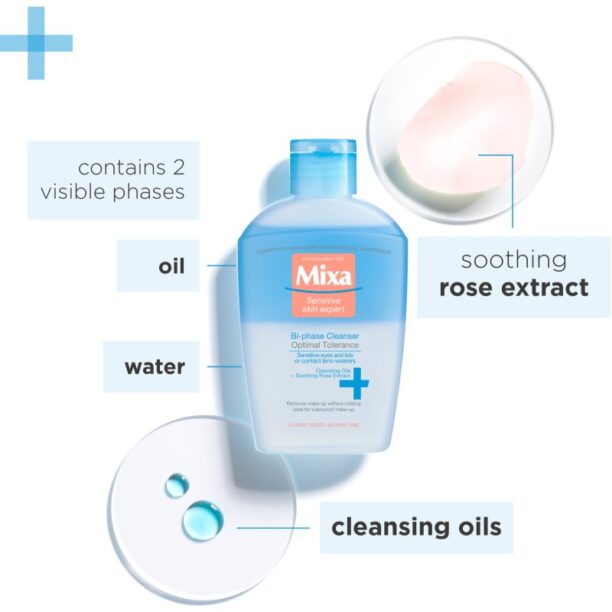 Mixa Optimal Tolerance doua componente demachiant pentru ochi 125 ml preţ