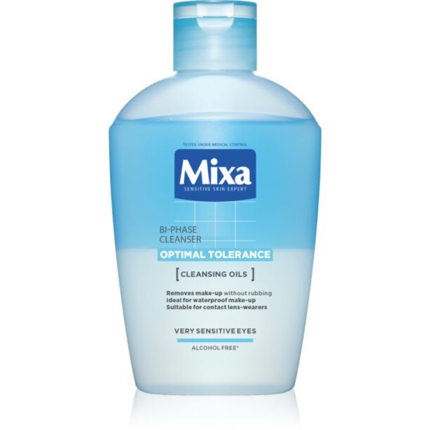 Mixa Optimal Tolerance doua componente demachiant pentru ochi 125 ml