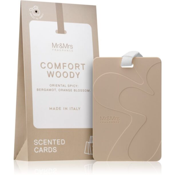 Mr & Mrs Fragrance Comfort Woody card parfumat 3 buc preţ