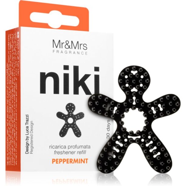 Mr & Mrs Fragrance Niki Peppermint parfum pentru masina Refil 1 buc preţ