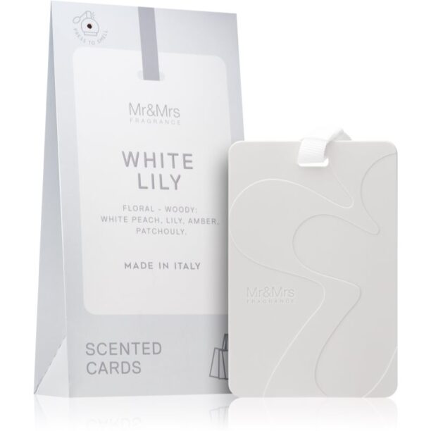 Mr & Mrs Fragrance White Lily card parfumat 3 buc preţ