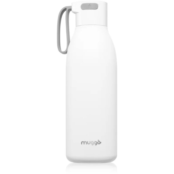 Muggo Pure sticlă cu autocurățare termo White 450 ml