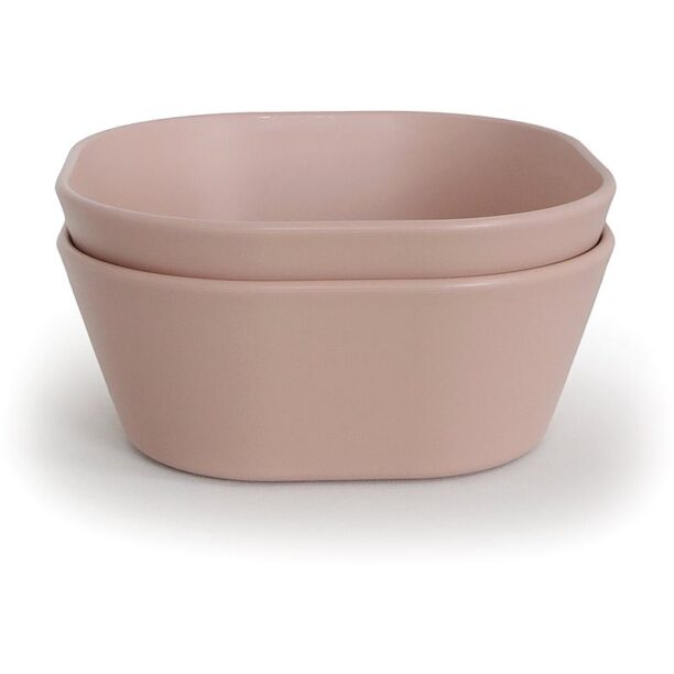 Mushie Square Dinnerware Bowl bol Blush 2 buc preţ