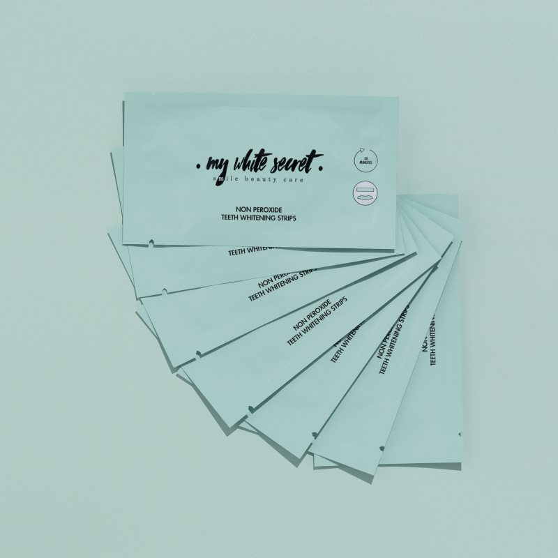 My White Secret Non - Peroxide Teeth Whitenings Strips benzi pentru ablirea dintilor pentru dinti 7 buc preţ