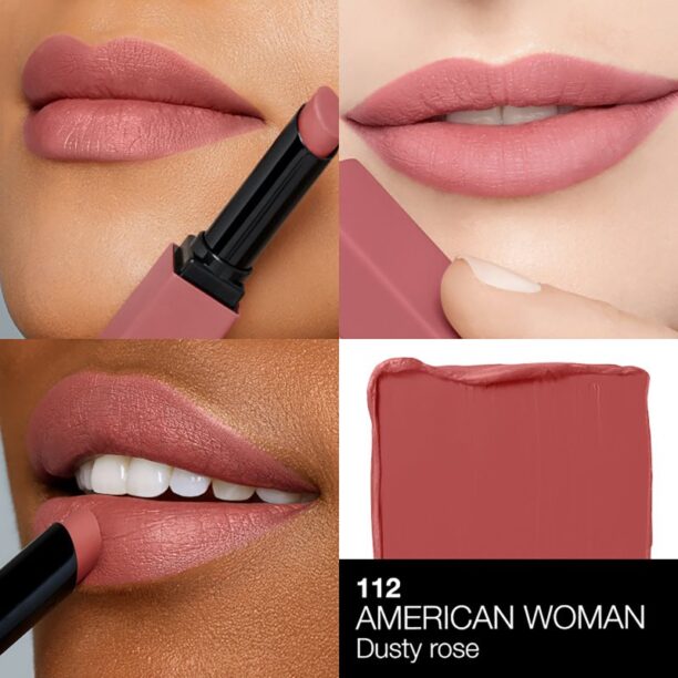 NARS Powermatte Lipstick ruj cu persistență îndelungată cu efect mat culoare American Woman 1