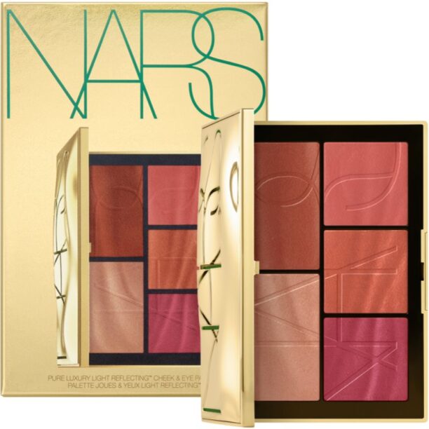 Cumpăra NARS Pure Luxury Light Reflecting Cheek & Eye Palette paleta cu fard de pleoape si fard de obraz culoare MEDIUM TO DEEP 17.4 g