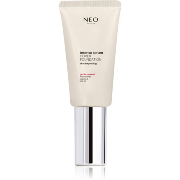 NEO MAKE UP Intense Serum Cover Foundation machiaj natural SPF 30 culoare 04 Gold 30 ml preţ