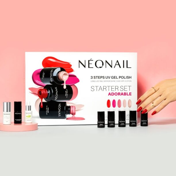 Cumpăra NEONAIL Adorable Starter Set set cadou pentru unghii 1 buc