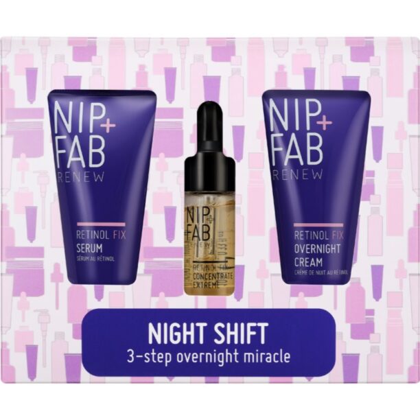 NIP+FAB Retinol Fix Night Shift set pentru îngrijirea tenului cu retinol