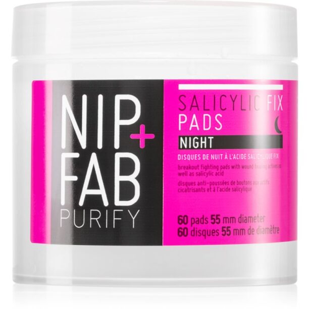 NIP+FAB Salicylic Fix dischete demachiante pentru noapte 60 buc preţ