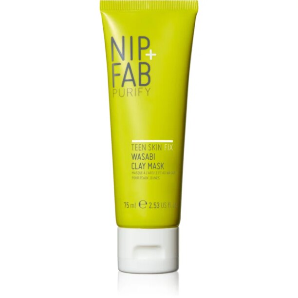 NIP+FAB Teen Skin Fix mască cu argilă faciale 75 ml preţ