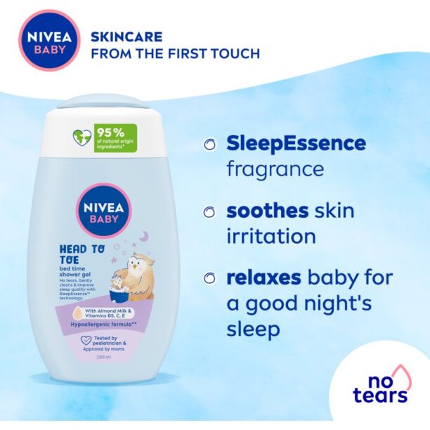 Cumpăra NIVEA BABY Bed Time gel de dus pentru corp si par 200 ml