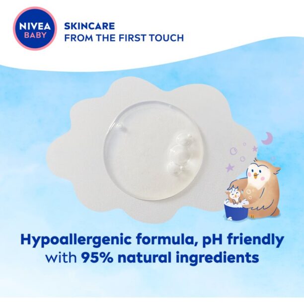 Original NIVEA BABY Bed Time gel de dus pentru corp si par 200 ml