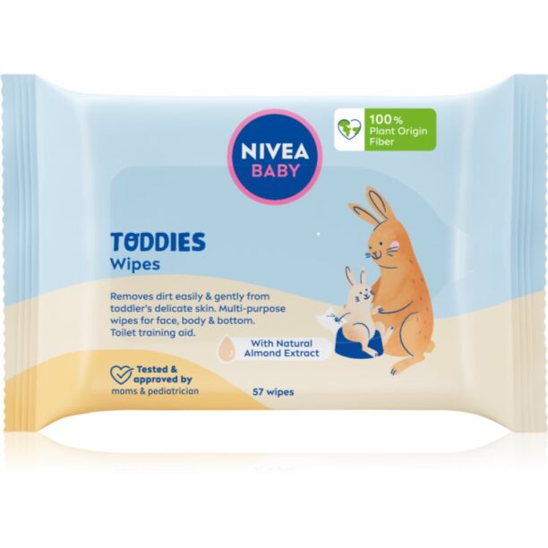 NIVEA BABY Toddies șervețele umede pentru copii 57 buc preţ