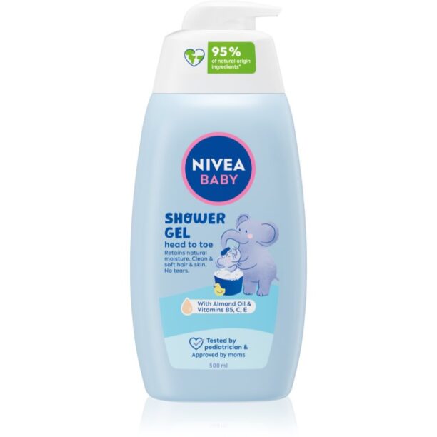 NIVEA BABY gel de dus pentru corp si par 500 ml preţ