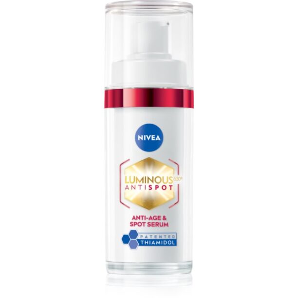 NIVEA Luminous ser de reîntinerire impotriva petelor 30 ml preţ