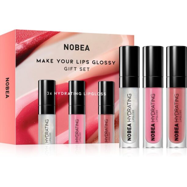 NOBEA Beauty Pleasure NOBEA Make Your Lips Glossy Gift Set set cu luciu de buze ediție cadou preţ