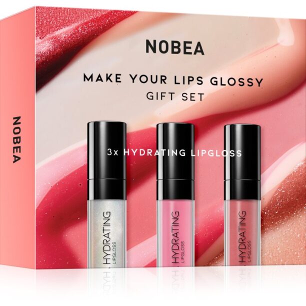 Cumpăra NOBEA Beauty Pleasure NOBEA Make Your Lips Glossy Gift Set set cu luciu de buze ediție cadou