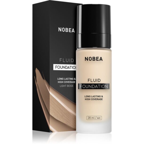 NOBEA Day-to-Day Fluid Foundation machiaj persistent culoare 01 Light beige 28 ml preţ