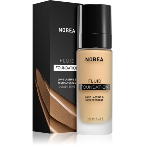 NOBEA Day-to-Day Fluid Foundation machiaj persistent culoare 03 Golden beige 28 ml preţ