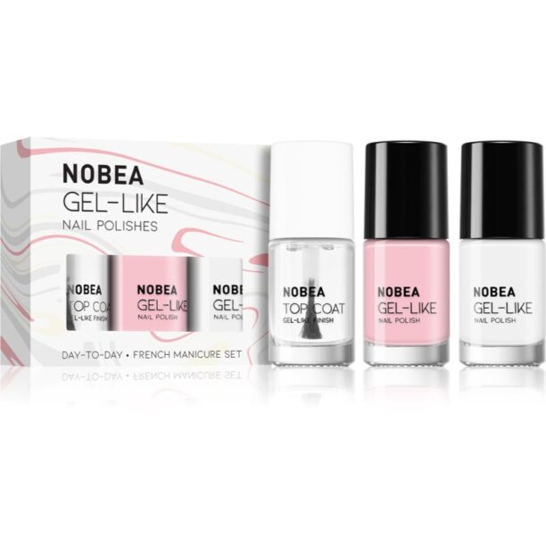 NOBEA Day-to-Day Fresh Frost Set set de lacuri de unghii French manicure set preţ