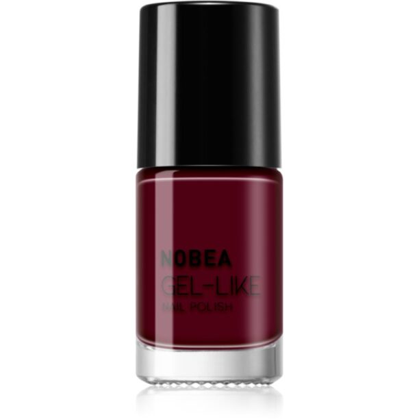 NOBEA Day-to-Day Gel-like Nail Polish lac de unghii cu efect de gel culoare Dark cherry #N09 6 ml preţ