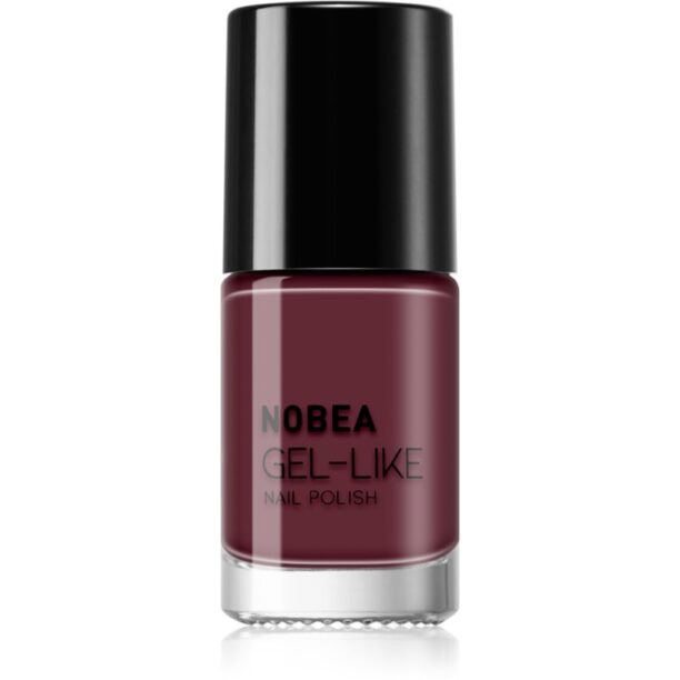 NOBEA Day-to-Day Gel-like Nail Polish lac de unghii cu efect de gel culoare Dark orchid #N47 6 ml preţ