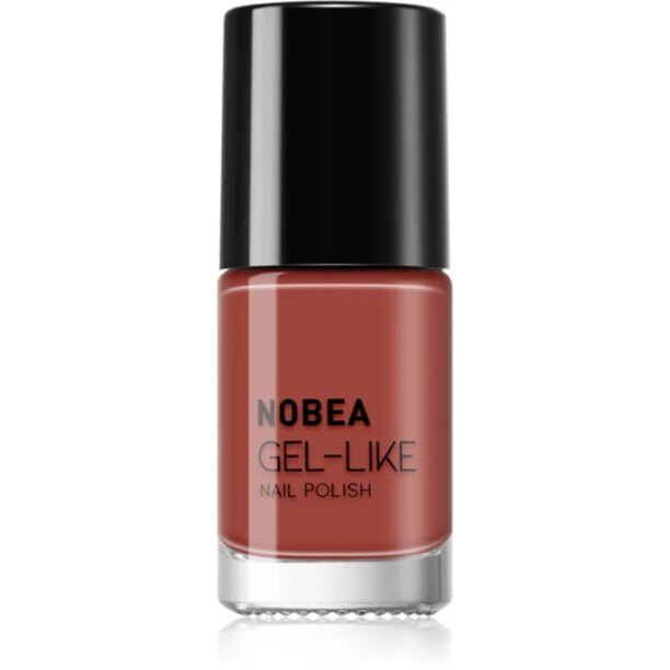 NOBEA Day-to-Day Gel-like Nail Polish lac de unghii cu efect de gel culoare Fired brick #N15 6 ml preţ