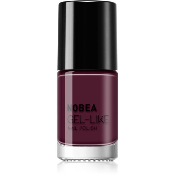 NOBEA Day-to-Day Gel-like Nail Polish lac de unghii cu efect de gel culoare Maroon red #N46 6 ml preţ