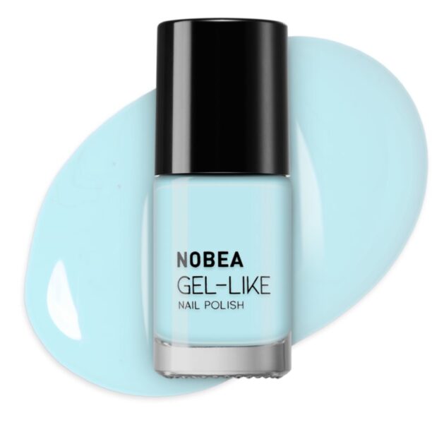 Preţ NOBEA Day-to-Day Gel-like Nail Polish lac de unghii cu efect de gel culoare #N67 Sky blue summer 6 ml