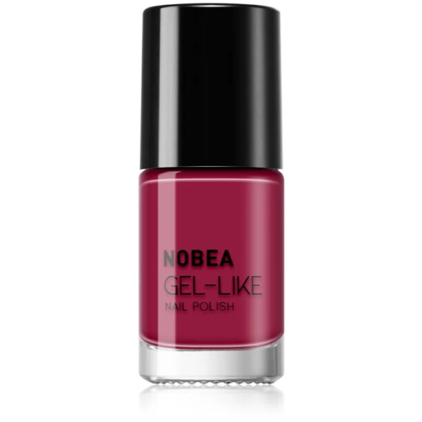 NOBEA Day-to-Day Gel-like Nail Polish lac de unghii cu efect de gel culoare Pomegranate red #N45 6 ml preţ