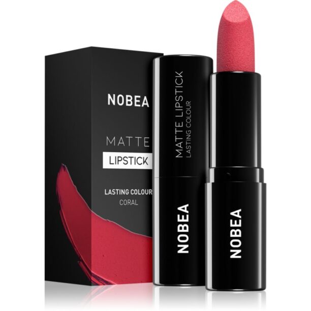 NOBEA Day-to-Day Matte Lipstick ruj mat culoare Coral #M17 3 g preţ