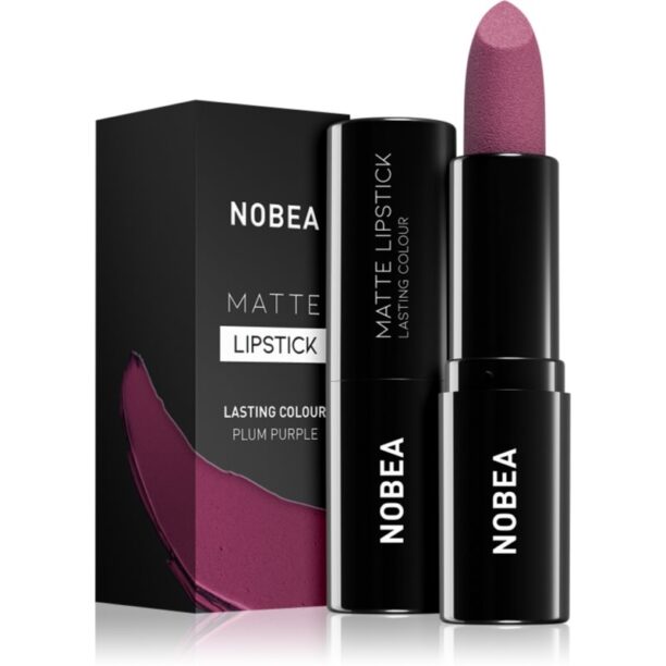 NOBEA Day-to-Day Matte Lipstick ruj mat culoare Plum purple #M15 3 g preţ