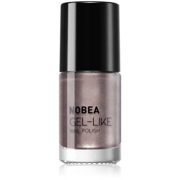 NOBEA Metal Gel-like Nail Polish lac de unghii cu efect de gel culoare chrome #N43 6 ml