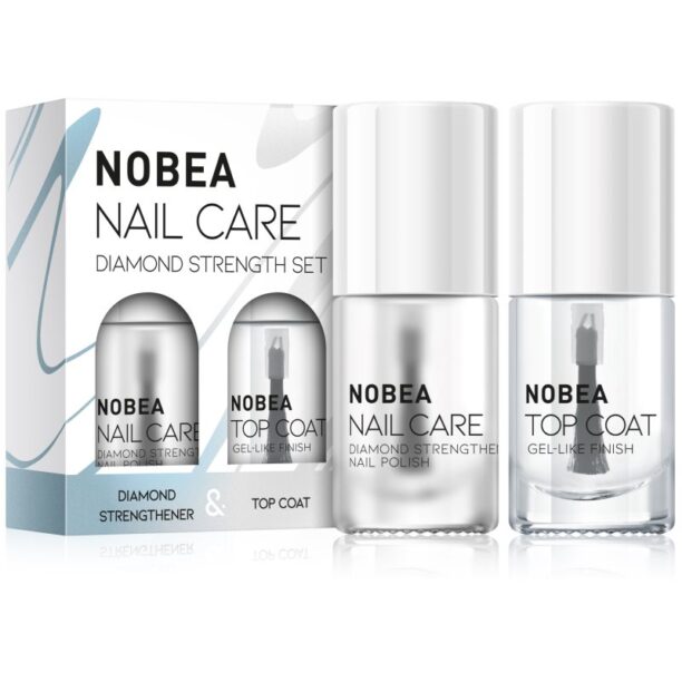 NOBEA Nail Care Diamond Strength Set set de lacuri de unghii Diamond strength set preţ