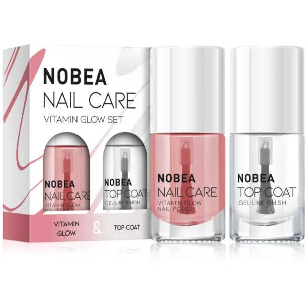 NOBEA Nail Care Vitamin Glow Nail Polish set de lacuri de unghii Vitamin glow set preţ