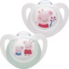 NUK Star Peppa Pig suzetă 0-6 m 2 buc