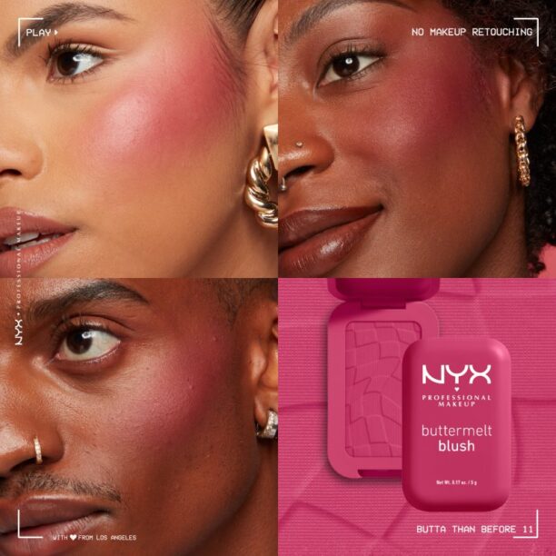 Original NYX Professional Makeup Buttermelt Blush fard de obraz sub forma de pudra culoare 11 Butta Than Before 5 g